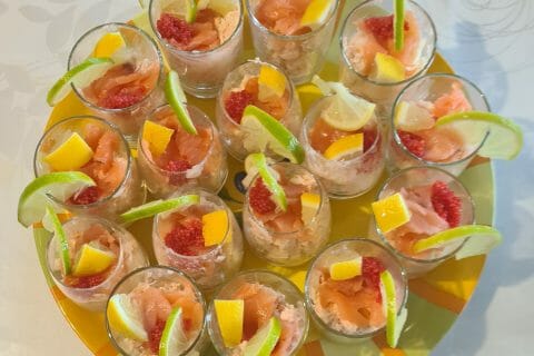 Cliquez pour zoomer ! Verrines au saumon et pommes granny Thermomix par Virginie62