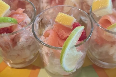 Cliquez pour zoomer ! Verrines au saumon et pommes granny Thermomix par Virginie62