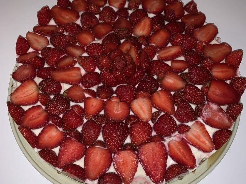 Cliquez pour zoomer ! Tarte aux fraises sans cuisson Thermomix par valerie_bdr