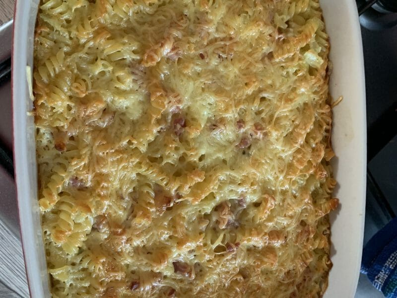 Cliquez pour zoomer ! Gratin de fusilli au jambon Thermomix par nadyablancey