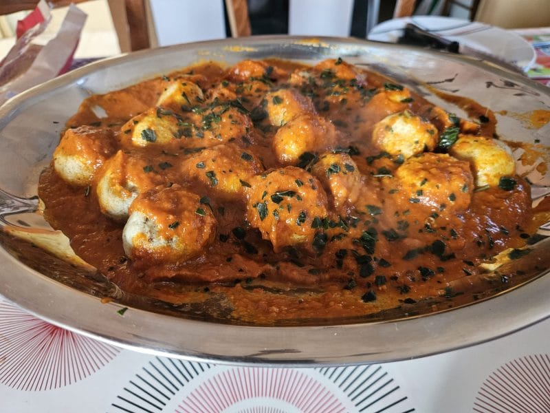 Cliquez pour zoomer ! Boulettes de ricotta sauce tomate Thermomix par MagdaB13