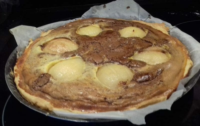 Cliquez pour zoomer ! Tarte poires et chocolat Thermomix par Amandine V.