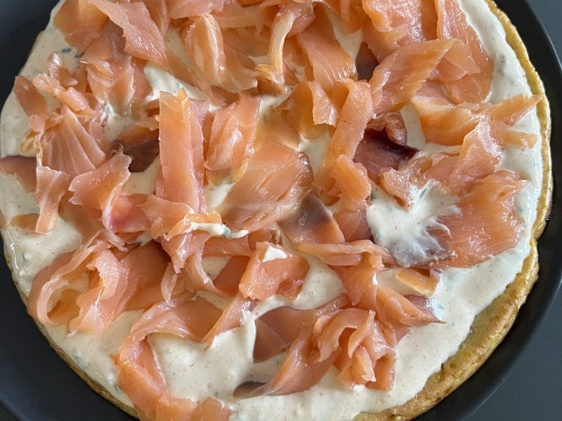 Cliquez pour zoomer ! Galette de légumes et saumon fumé Thermomix par Minette38