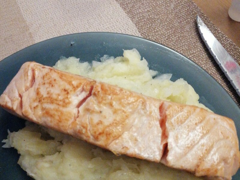 Cliquez pour zoomer ! Ecrasé de pommes de terre et saumon Thermomix par veronique_390