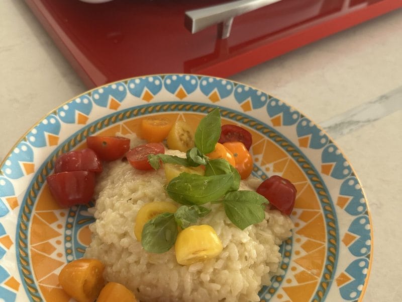 Cliquez pour zoomer ! Risotto tomates cerises basilic Thermomix par coralie_393