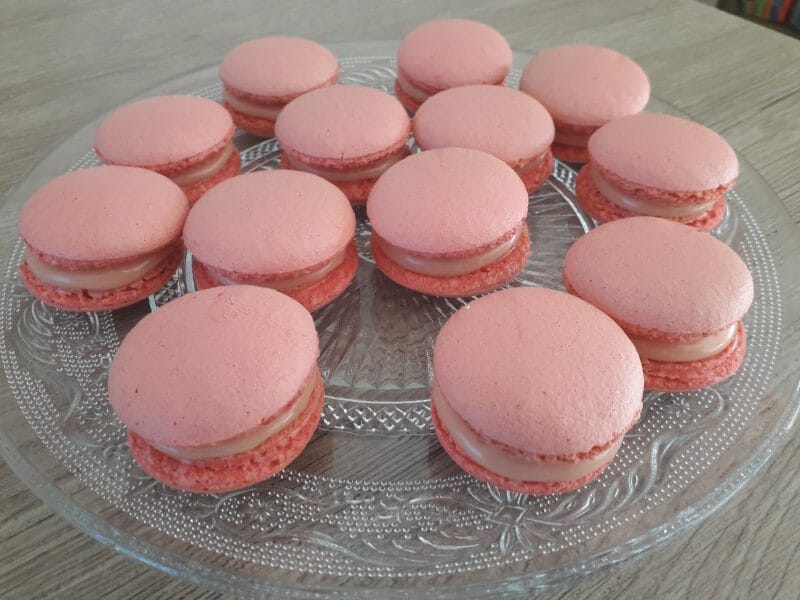 Cliquez pour zoomer ! Ganaches coco et fraise tagada pour macarons Thermomix par Modamine17