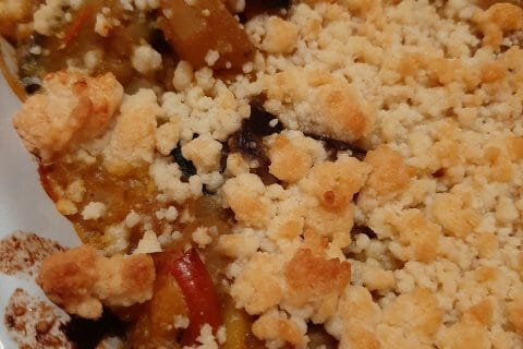 Cliquez pour zoomer ! Crumble aux légumes provençaux au Thermomix