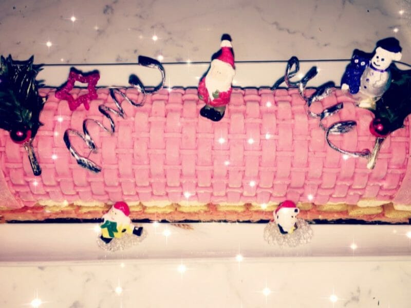 Cliquez pour zoomer ! Bûche glacée mangue et framboise Thermomix par sylviev18