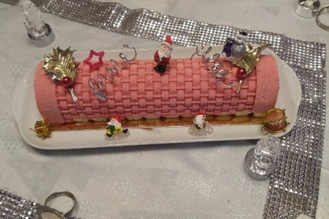 Cliquez pour zoomer ! Bûche glacée mangue et framboise Thermomix par sylviev18