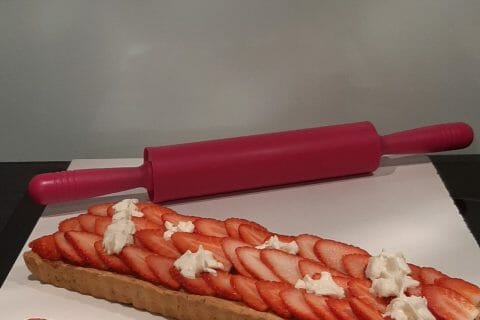 Cliquez pour zoomer ! Tartelettes framboises sur crème d’amande et pistache Thermomix par sylviev18