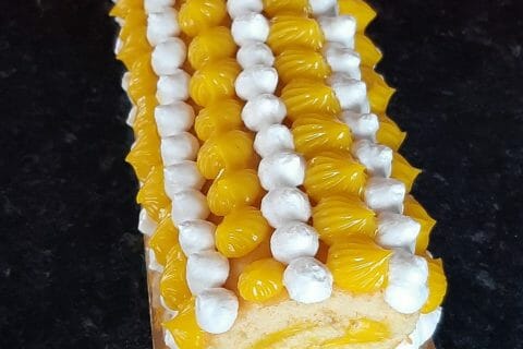 Cliquez pour zoomer ! Bûche au citron meringuée Thermomix par sylviev18