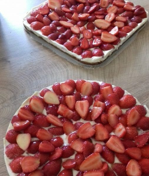 Cliquez pour zoomer ! Tarte aux fraises sans cuisson Thermomix par Mickaline