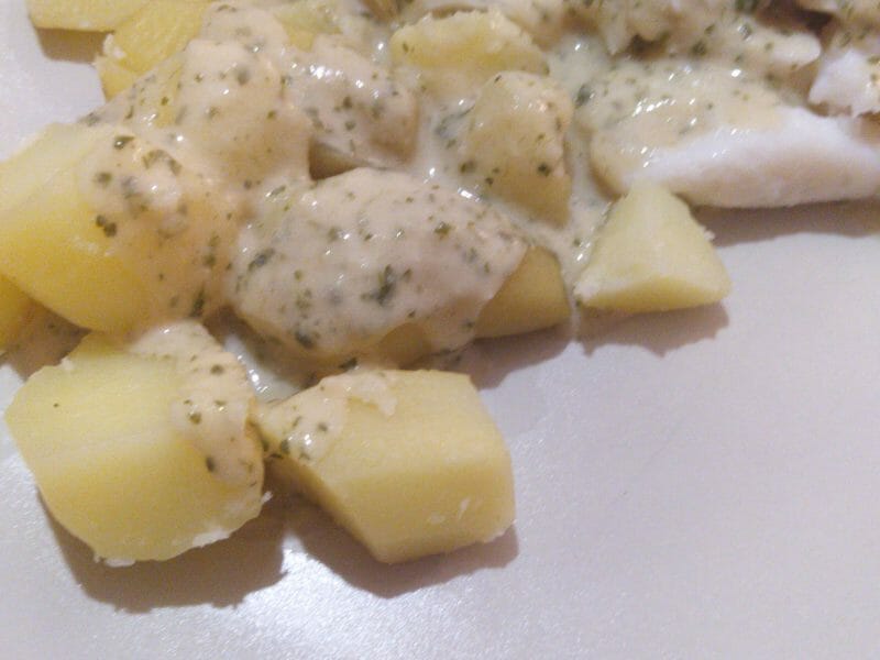Cliquez pour zoomer ! Filet de cabillaud et sa sauce persillée Thermomix par Mickaline