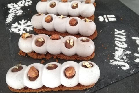 Cliquez pour zoomer ! Bûche au citron meringuée Thermomix par Enola1702