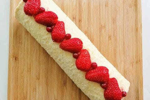 Cliquez pour zoomer ! Fraisier roulé Thermomix par Marion2801