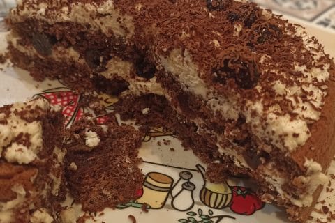 Cliquez pour zoomer ! Bûche forêt noire Thermomix par bonappetit_debo