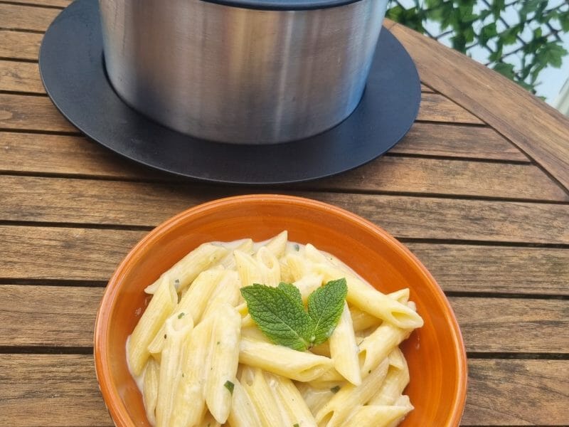 Cliquez pour zoomer ! Penne sauce quatre fromages Thermomix par loloote13