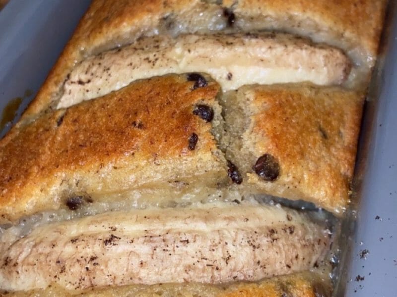 Cliquez pour zoomer ! Cake banane et pépites de chocolat Thermomix par Em77