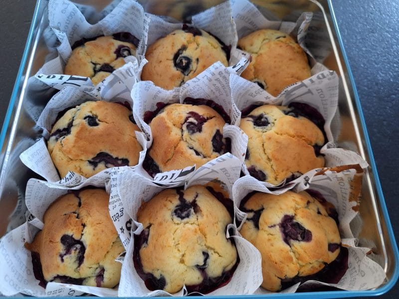 Cliquez pour zoomer ! Muffins aux myrtilles Thermomix par Sunnylie