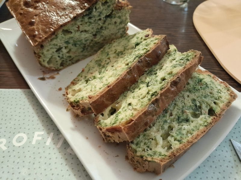 Cliquez pour zoomer ! Cake aux épinards, mozzarella et pesto Thermomix par maluva