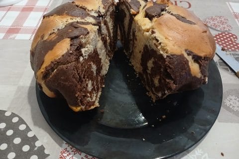 Cliquez pour zoomer ! Brioche marbrée Thermomix par aurelie6675