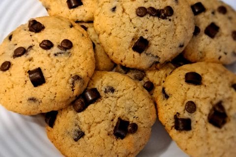 Cliquez pour zoomer ! Cookies à la noix de coco et pépites de chocolat Thermomix par les1001recettesdecycy