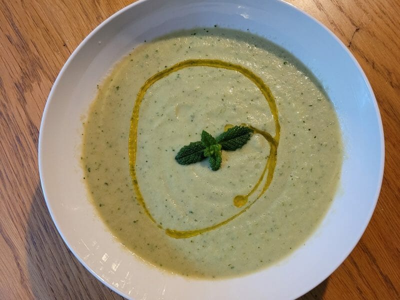 Cliquez pour zoomer ! Soupe froide concombre et menthe Thermomix par sophiehope