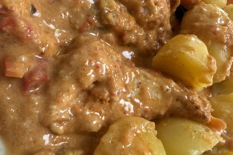 Cliquez pour zoomer ! Poulet à la crème de poivrons Thermomix par izbi