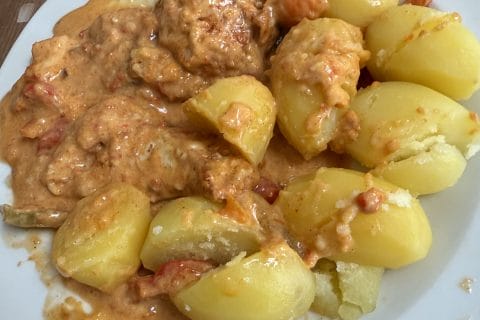 Cliquez pour zoomer ! Poulet à la crème de poivrons Thermomix par izbi