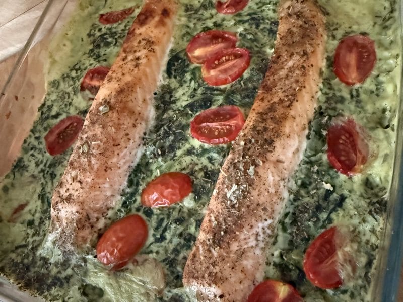 Cliquez pour zoomer ! Saumon à la Toscane Thermomix par izbi