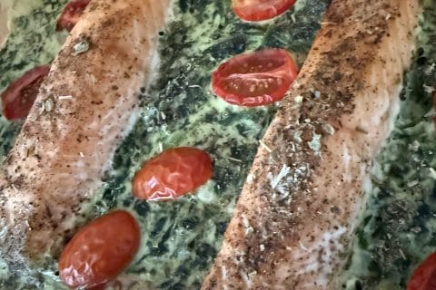 Cliquez pour zoomer ! Saumon à la Toscane Thermomix par izbi