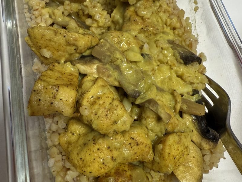 Cliquez pour zoomer ! Blancs de poulet sauce moutarde et curry Thermomix par izbi