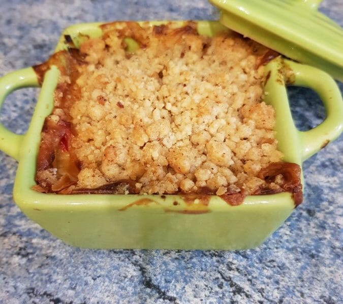 Cliquez pour zoomer ! Crumble courgettes, chèvre et lardons Thermomix par Patou06