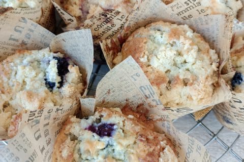 Cliquez pour zoomer ! Muffins aux myrtilles Thermomix par Cecile6618