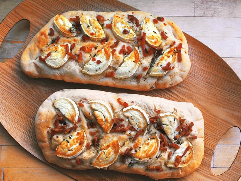 Cliquez pour zoomer ! Fougasse chèvre et lardons Thermomix par GinL