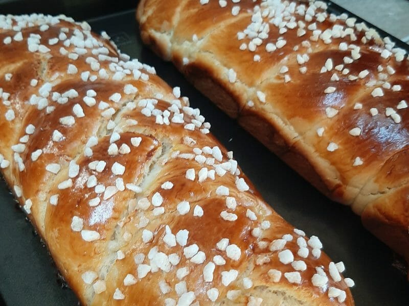 Cliquez pour zoomer ! Brioche tressée à la mie filante Thermomix par clemaud