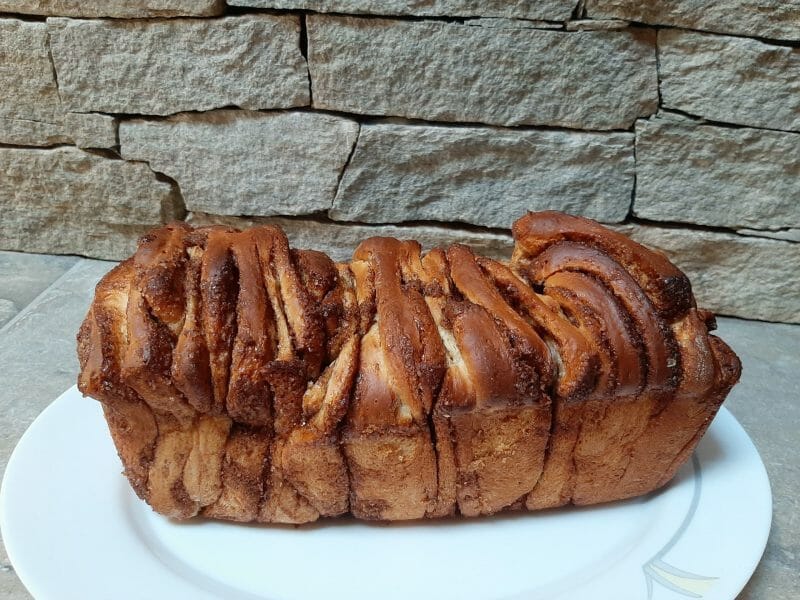 Cliquez pour zoomer ! Brioche à effeuiller à la cannelle Thermomix par clemaud