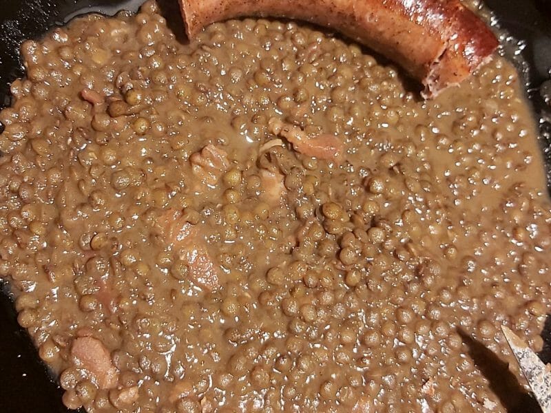 Cliquez pour zoomer ! Lentilles et ses saucisses Thermomix par audrey