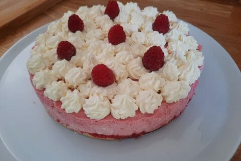 Cliquez pour zoomer ! Bavarois aux framboises Thermomix par spascuit