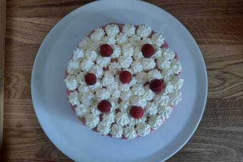 Cliquez pour zoomer ! Bavarois aux framboises Thermomix par spascuit