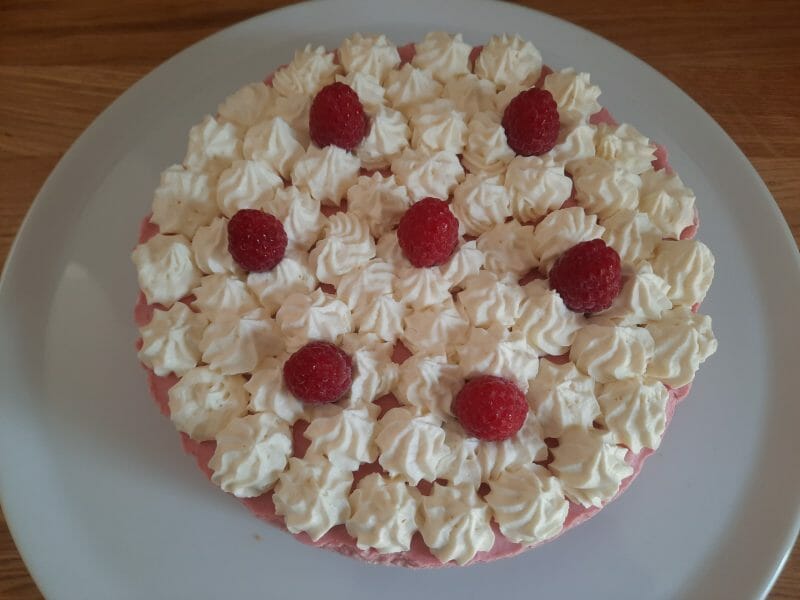 Cliquez pour zoomer ! Bavarois aux framboises Thermomix par spascuit