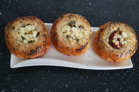 Cliquez pour zoomer ! Poğaça – Petits pains Turcs à la Feta au Thermomix