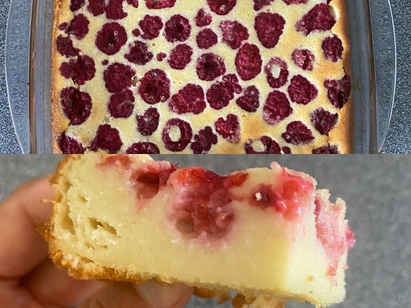 Cliquez pour zoomer ! Clafoutis aux framboises Thermomix par vivi31410