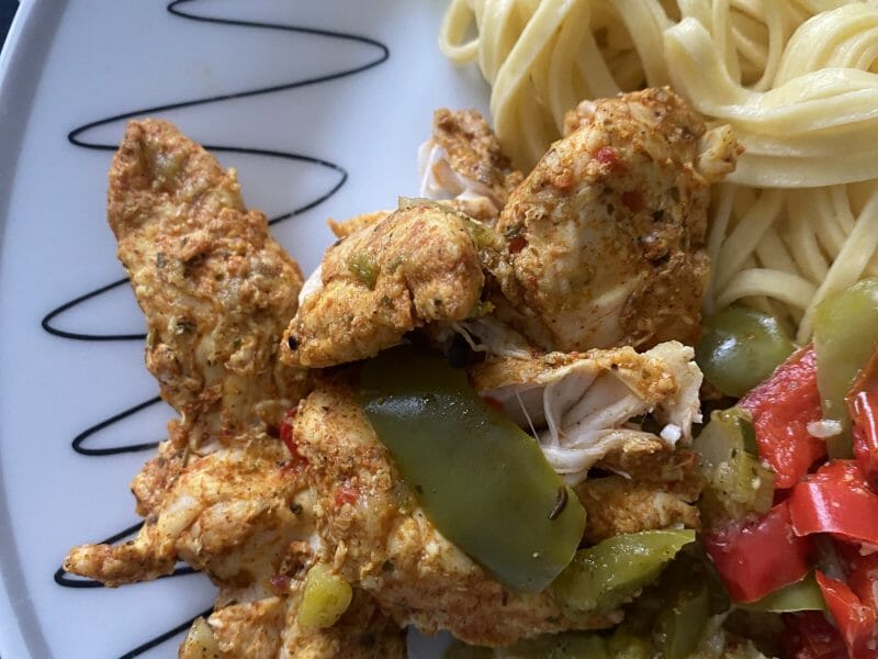 Cliquez pour zoomer ! Poulet vapeur au paprika Thermomix par vivi31410