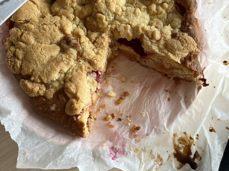 Cliquez pour zoomer ! Crumb cake aux prunes Thermomix par elodiiae