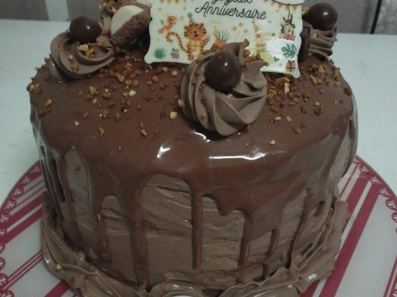 Cliquez pour zoomer ! Layer cake Kinder Bueno Thermomix par Sissi 24