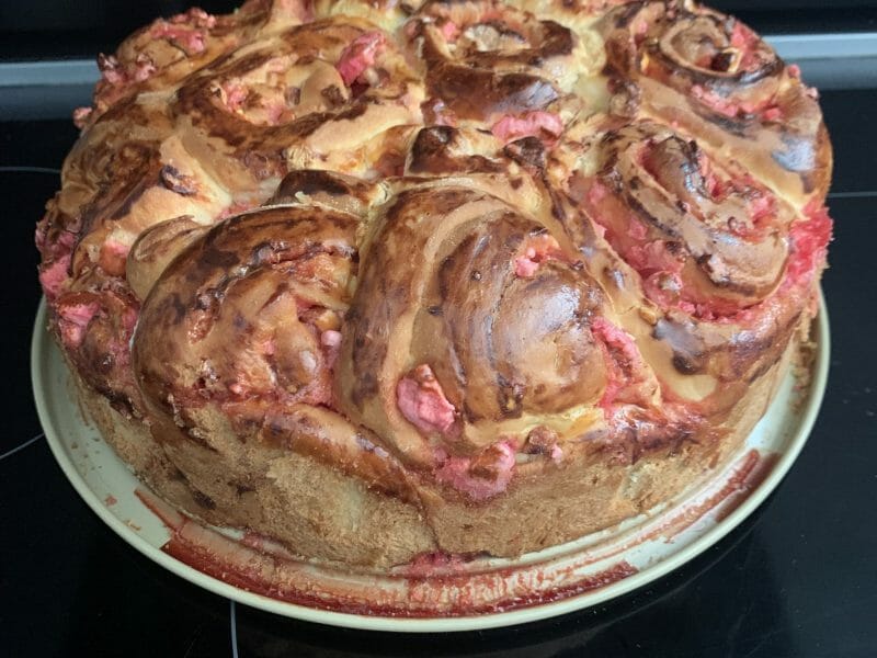 Cliquez pour zoomer ! Brioche aux pralines roses Thermomix par angelique0726
