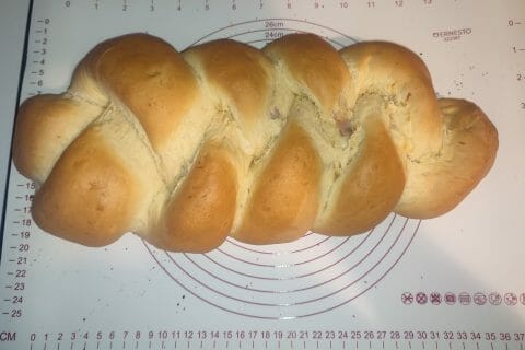 Cliquez pour zoomer ! Brioche salée jambon fromage Thermomix par Béreeeengère🌷