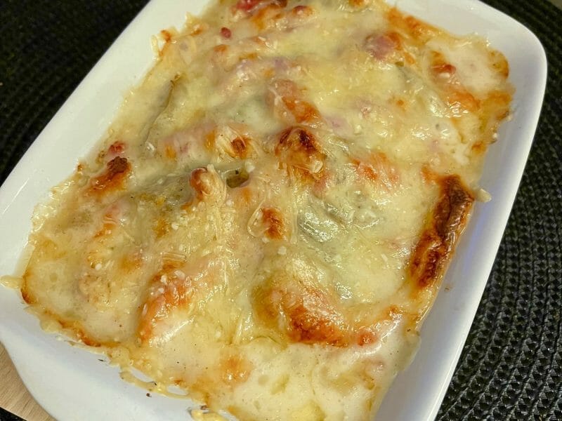 Cliquez pour zoomer ! Gratin de cardons à la moelle Thermomix par nolwenn01