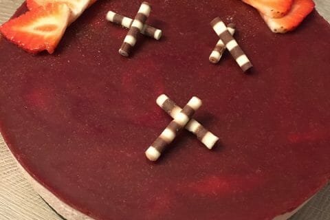 Cliquez pour zoomer ! Bavarois aux fraises Thermomix par Faby